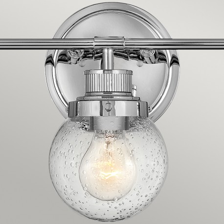 Quintiesse Kinkiet Poppy - 3 źródła światła - Polerowany chrom IP44 Elstead Lighting QN-POPPY3-PC-BATH