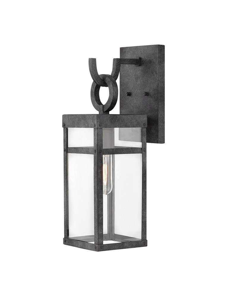 Outdoor wall lamps - Quintiesse Porter medium wall lantern - 1 light source IP44 Elstead Lighting QN-PORTER-M-DZ - product kolory-swiatla.pl 1