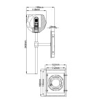 Bathroom wall lamps - Quintiesse Regalia wall lamp - 1 light source IP44 Elstead Lighting QN-REGALIA1-PC-BATH - product 6