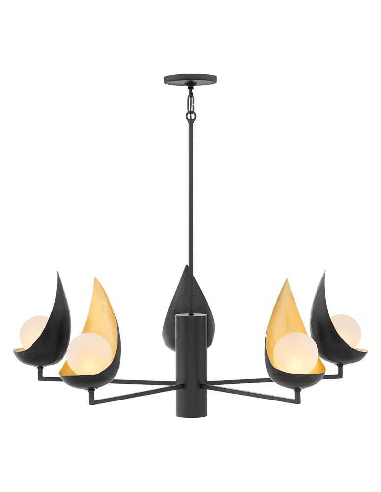 Modern chandeliers - Quintiesse Ren chandelier - 5 light sources Elstead Lighting QN-REN5 - product kolory-swiatla.pl 1
