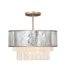 Glamour pendant lamps - Quintiesse Reverie semi-flame / pendant lamp - 4 light sources Elstead Lighting QN-REVERIE-4P-CPG - product 5