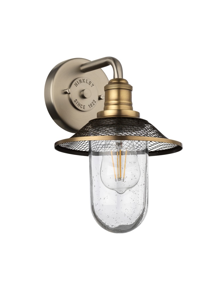 Bathroom wall lamps - Quintiesse Rigby wall lamp - 1 light source - Antique nickel / Old brass IP44 Elstead Lighting QN-RIGBY1-BATH-AN - product kolory-swiatla.pl 2