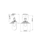 Bathroom wall lamps - Quintiesse Rigby wall lamp - 1 light source - Antique nickel / Old brass IP44 Elstead Lighting QN-RIGBY1-BATH-AN - product 6