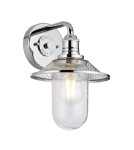 Bathroom wall lamps - Quintiesse Rigby wall lamp - 1 light source - Polished chrome IP44 Elstead Lighting QN-RIGBY1-BATH-PC - product 1