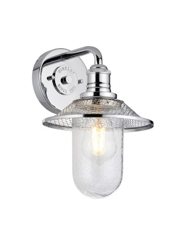 Quintiesse Kinkiet Rigby - 1 źródło światła - Polerowany chrom IP44 Elstead Lighting QN-RIGBY1-BATH-PC