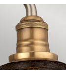 Bathroom wall lamps - Quintiesse Rigby wall lamp - 2 light sources - Antique nickel / Old brass IP44 Elstead Lighting QN-RIGBY2-BATH-AN - product 4