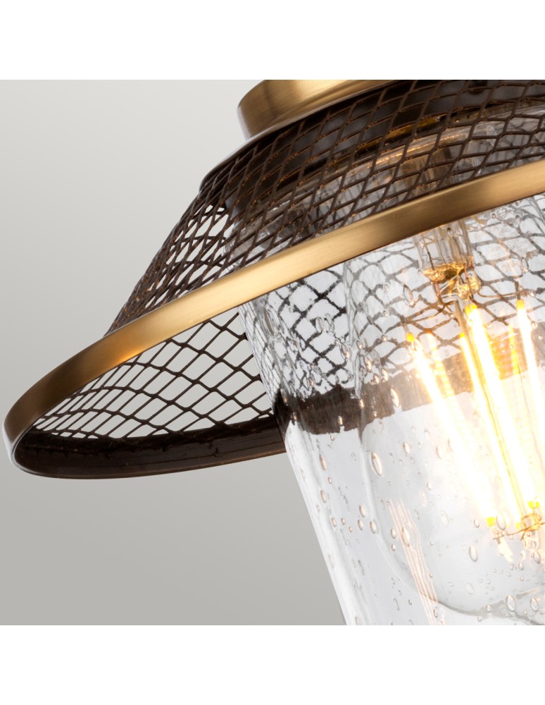 Bathroom wall lamps - Quintiesse Rigby wall lamp - 2 light sources - Antique nickel / Old brass IP44 Elstead Lighting QN-RIGBY2-BATH-AN - product kolory-swiatla.pl 5