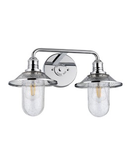 Quintiesse Rigby wall lamp - 2 light sources - Polished chrome IP44 Elstead Lighting QN-RIGBY2-BATH-PC - product 2