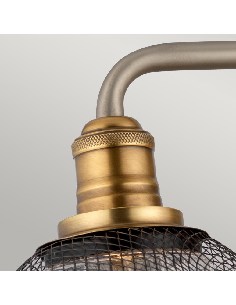 Bathroom wall lamps - Quintiesse Rigby wall lamp - 3 light sources - Antique nickel / Old brass IP44 Elstead Lighting QN-RIGBY3-BATH-AN - product kolory-swiatla.pl 3