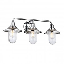 Quintiesse Kinkiet Rigby - 3 źródła światła - Polerowany chrom IP44 Elstead Lighting QN-RIGBY3-BATH-PC
