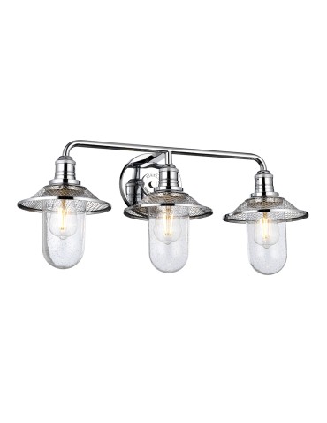 Quintiesse Rigby wall lamp - 3 light sources - Polished chrome IP44 Elstead Lighting QN-RIGBY3-BATH-PC