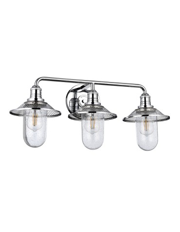 Quintiesse Rigby wall lamp - 3 light sources - Polished chrome IP44 Elstead Lighting QN-RIGBY3-BATH-PC - product 2