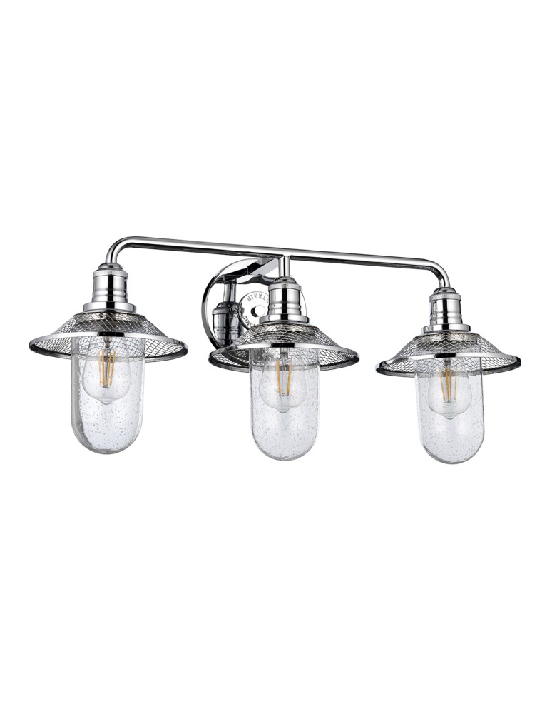 Bathroom wall lamps - Quintiesse Rigby wall lamp - 3 light sources - Polished chrome IP44 Elstead Lighting QN-RIGBY3-BATH-PC - product kolory-swiatla.pl 2