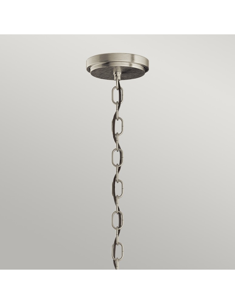 Quintiesse Lampa wisząca / Półplafon Roux - 3 źródła światła - Szczotkowany nikiel Elstead Lighting QN-ROUX3-BN