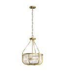 Quintiesse Lampa wisząca / Półplafon Roux - 3 źródła światła - Naturalny mosiądz Elstead Lighting QN-ROUX3-NBR