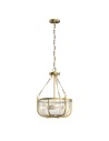 Quintiesse Roux pendant lamp / semi-plafond - 3 light sources - Natural brass Elstead Lighting QN-ROUX3-NBR