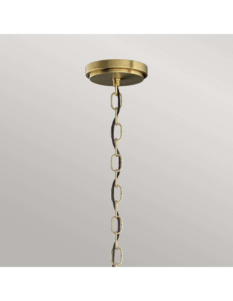 Quintiesse Lampa wisząca / Półplafon Roux - 3 źródła światła - Naturalny mosiądz Elstead Lighting QN-ROUX3-NBR