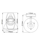 Bathroom wall lamps - Quintiesse Scholar wall lamp - 1 light source IP44 Elstead Lighting QN-SCHOLAR1 - product 6