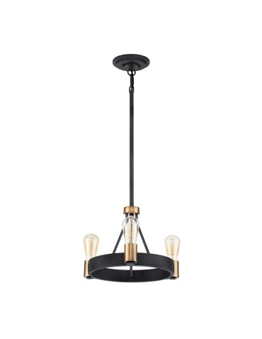 Quintiesse Lampa wisząca / Półplafon Silas - 3 źródła światła Elstead Lighting QN-SILAS-3P-DZ