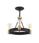 Rustic pendant lamps - Quintiesse Silas pendant lamp / semi-flame - 3 light sources Elstead Lighting QN-SILAS-3P-DZ - product 6