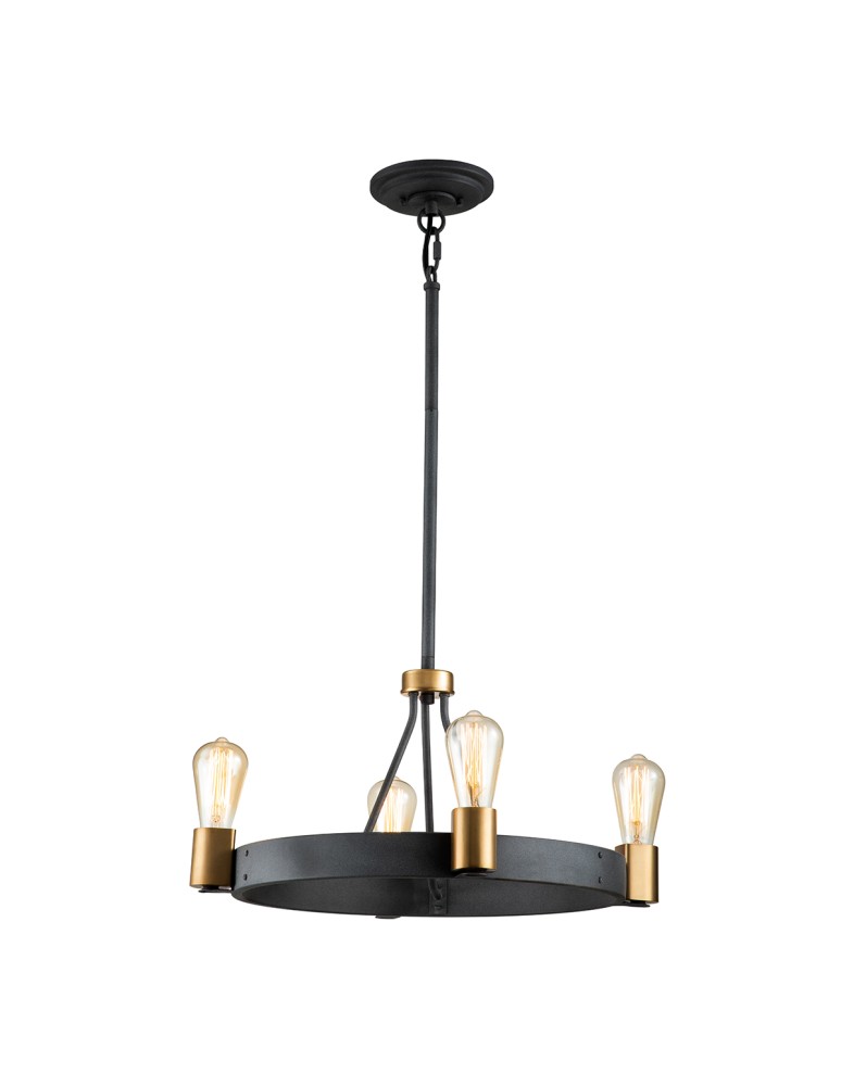 Quintiesse Lampa wisząca / Półplafon Silas - 4 źródła światła Elstead Lighting QN-SILAS-4P-DZ