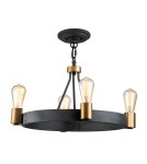 Quintiesse Lampa wisząca / Półplafon Silas - 4 źródła światła Elstead Lighting QN-SILAS-4P-DZ