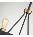Rustic pendant lamps - Quintiesse Silas Pendant Lamp / Semi-Plafond - 6 light sources Elstead Lighting QN-SILAS-6P-DZ - product 2