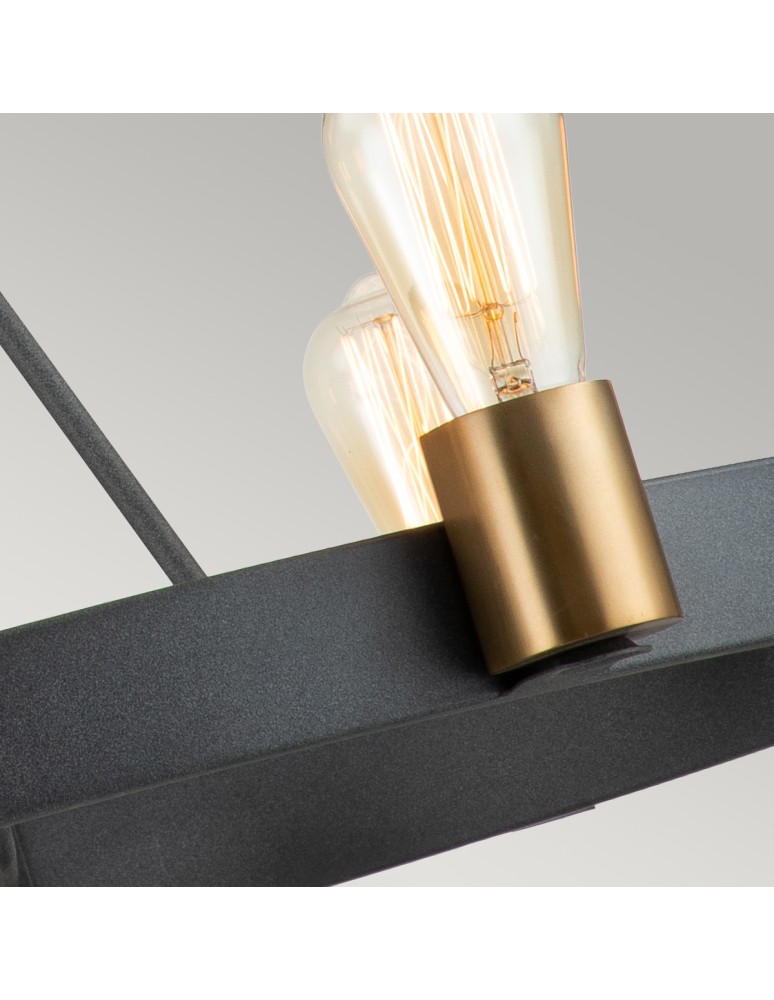 Rustic pendant lamps - Quintiesse Silas Pendant Lamp / Semi-Plafond - 6 light sources Elstead Lighting QN-SILAS-6P-DZ - product kolory-swiatla.pl 5