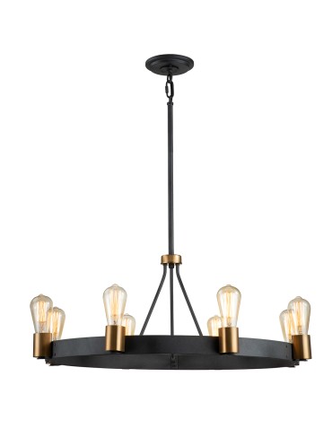 Quintiesse Silas pendant lamp / semi-flame - 8 light sources Elstead Lighting QN-SILAS-8P-DZ