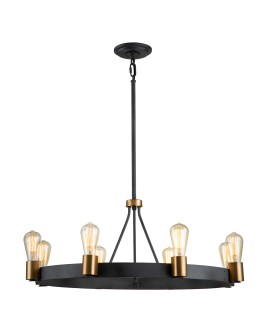 Quintiesse Silas pendant lamp / semi-flame - 8 light sources Elstead Lighting QN-SILAS-8P-DZ
