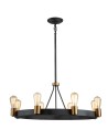 Quintiesse Silas pendant lamp / semi-flame - 8 light sources Elstead Lighting QN-SILAS-8P-DZ