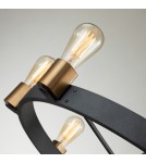 Rustic pendant lamps - Quintiesse Silas pendant lamp / semi-flame - 8 light sources Elstead Lighting QN-SILAS-8P-DZ - product 2