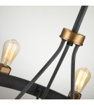 Rustic pendant lamps - Quintiesse Silas pendant lamp / semi-flame - 8 light sources Elstead Lighting QN-SILAS-8P-DZ - product 4