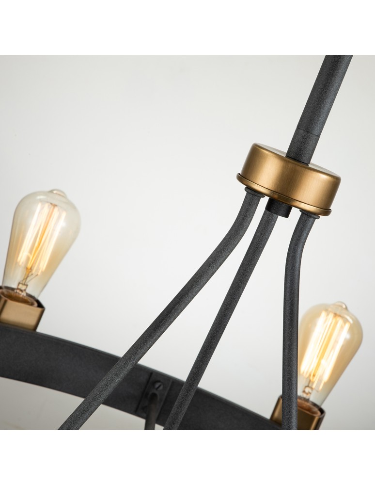 Quintiesse Lampa wisząca / Półplafon Silas - 8 źródeł światła Elstead Lighting QN-SILAS-8P-DZ