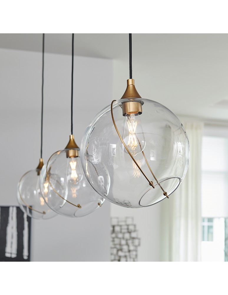 Pendant lamps spheres - Quintiesse Skye pendant lamp - 1 light source Elstead Lighting QN-SKYE-1P - product kolory-swiatla.pl 2