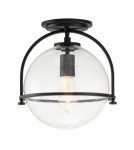 Retro ceiling lamps - Quintiesse Somerset Plafond - 1 light source - Black Elstead Lighting QN-SOMERSET-F-C-BK - product 1