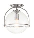 Retro ceiling lamps - Quintiesse Somerset Plafond - 1 light source - Brushed Nickel Elstead Lighting QN-SOMERSET-F-C-BN - product 1