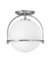 Quintiesse Somerset Plafond - 1 light source - Brushed Nickel Elstead Lighting QN-SOMERSET-F-O-BN