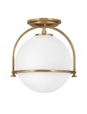 Quintiesse Plafond Somerset - 1 light source - Old brass Elstead Lighting QN-SOMERSET-F-O-HB