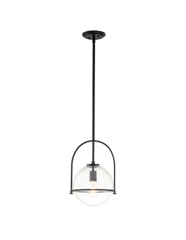 Quintiesse Somerset medium pendant lamp - 1 light source - Black Elstead Lighting QN-SOMERSET-P-C-BK