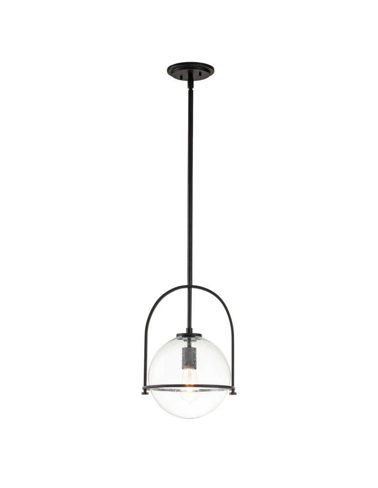 Pendant lamps - Quintiesse Somerset medium pendant lamp - 1 light source - Black Elstead Lighting QN-SOMERSET-P-C-BK - product kolory-swiatla.pl 1