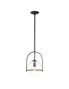 Quintiesse Somerset medium pendant lamp - 1 light source - Black Elstead Lighting QN-SOMERSET-P-C-BK
