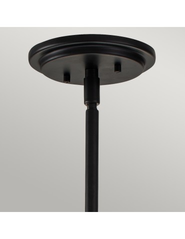 Quintiesse Somerset medium pendant lamp - 1 light source - Black Elstead Lighting QN-SOMERSET-P-C-BK - product 2