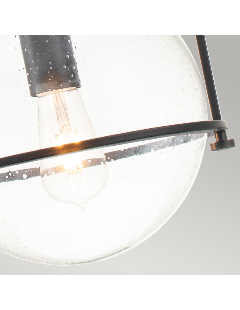 Quintiesse Średnia lampa wisząca Somerset - 1 źródło światła - Czarna Elstead Lighting QN-SOMERSET-P-C-BK