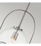 Quintiesse Średnia lampa wisząca Somerset - 1 źródło światła - Szczotkowany nikiel Elstead Lighting QN-SOMERSET-P-C-BN