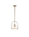 Quintiesse Somerset medium pendant lamp - 1 light source - Old brass Elstead Lighting QN-SOMERSET-P-C-HB