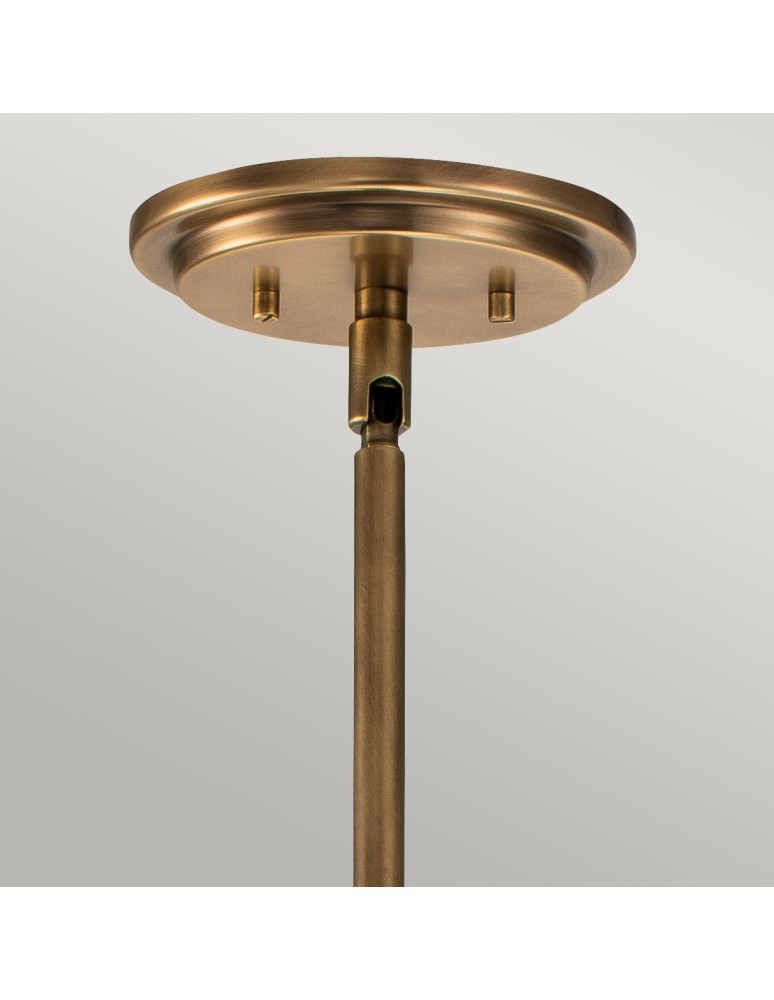 Quintiesse Średnia lampa wisząca Somerset - 1 źródło światła - Stary mosiądz Elstead Lighting QN-SOMERSET-P-C-HB