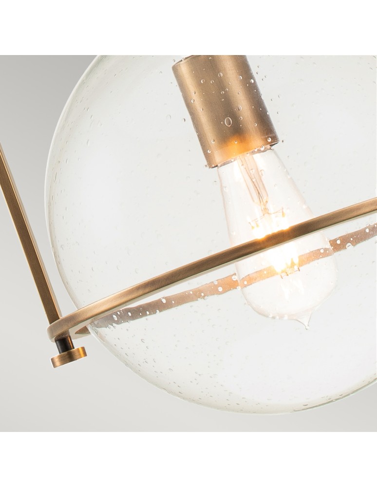 Quintiesse Średnia lampa wisząca Somerset - 1 źródło światła - Stary mosiądz Elstead Lighting QN-SOMERSET-P-C-HB