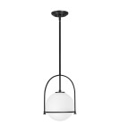 Quintiesse Średnia lampa wisząca Somerset - 1 źródło światła - Czarna Elstead Lighting QN-SOMERSET-P-O-BK