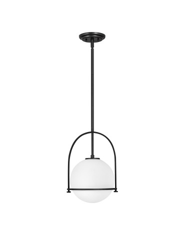 Quintiesse Somerset medium pendant lamp - 1 light source - Black Elstead Lighting QN-SOMERSET-P-O-BK